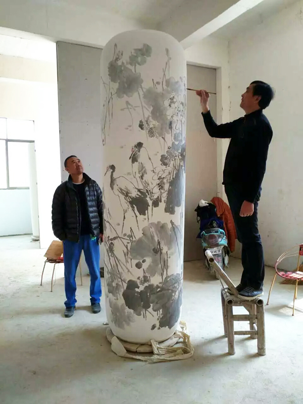 刘子尧赴景德镇画瓷