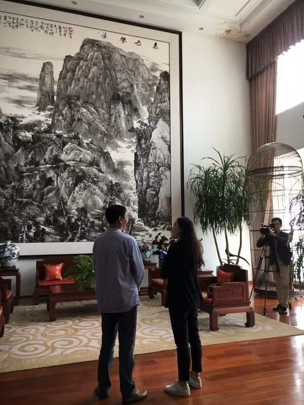 刘子尧接受山东新闻电视台记者采访